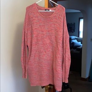 Slouchy pink sweater dress from Urban Outfitters